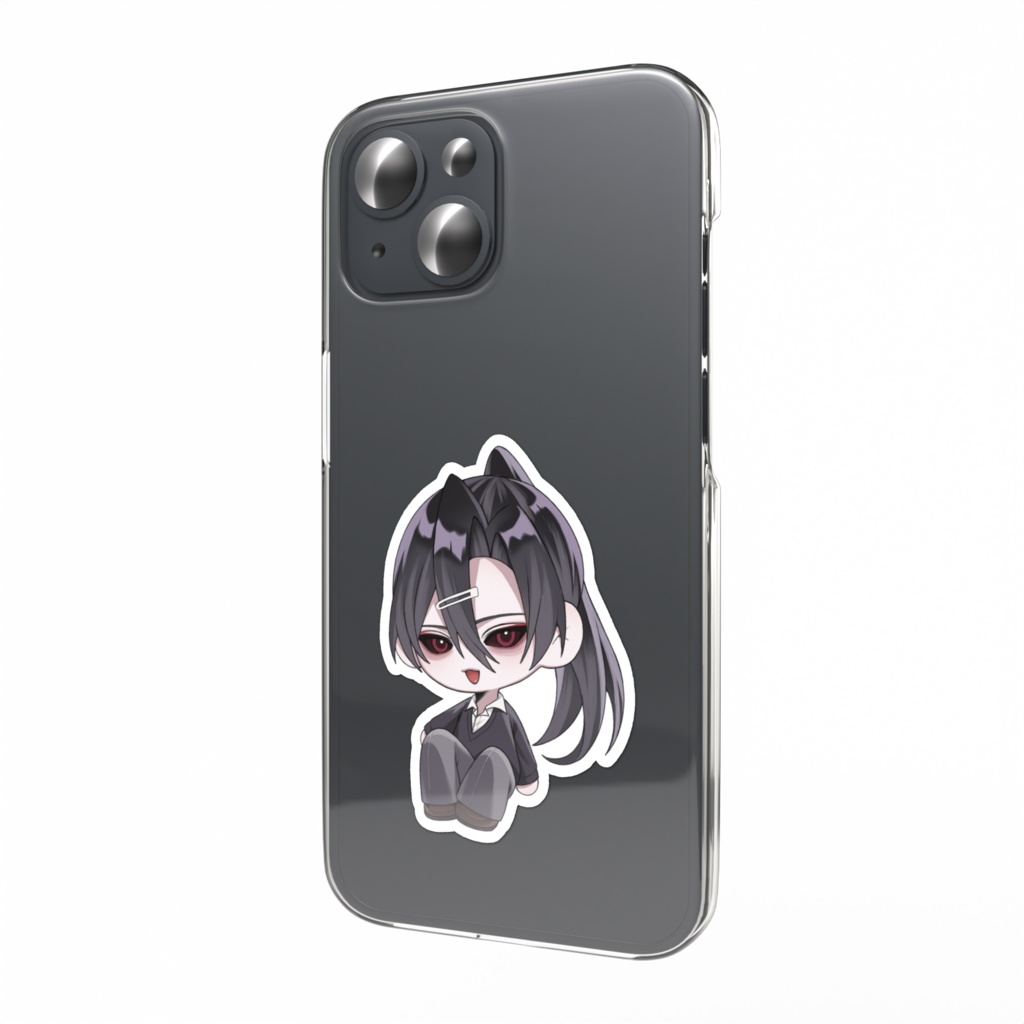 髪切り(制服ver)スマホステッカー