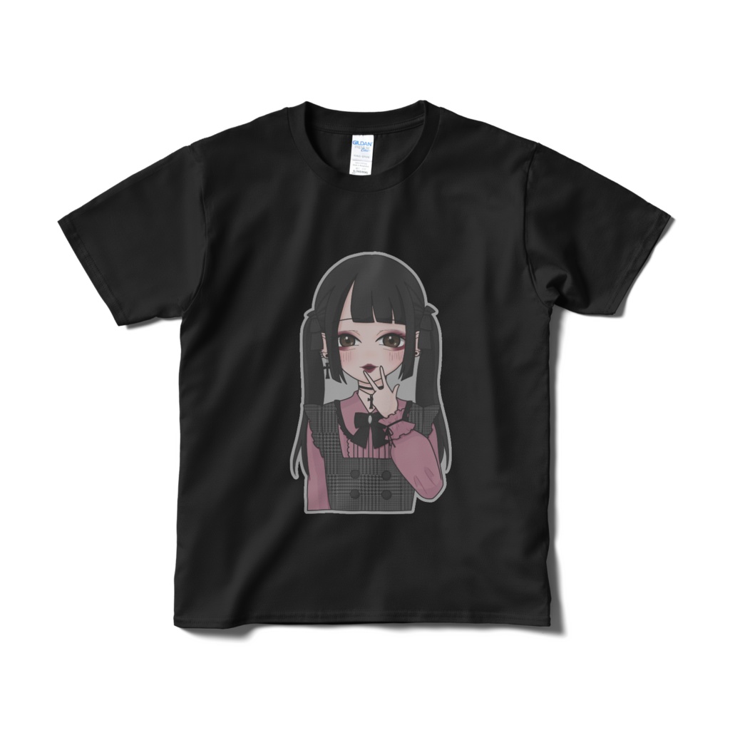 地雷系女子(ツインテール) Tシャツ