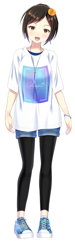 【BOOTH限定】Vライバー千紗みかんTシャツ02