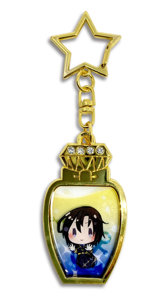 北極星と船霊達 香水瓶風キーホルダー