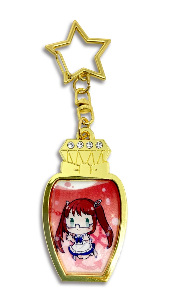 北極星と船霊達 香水瓶風キーホルダー