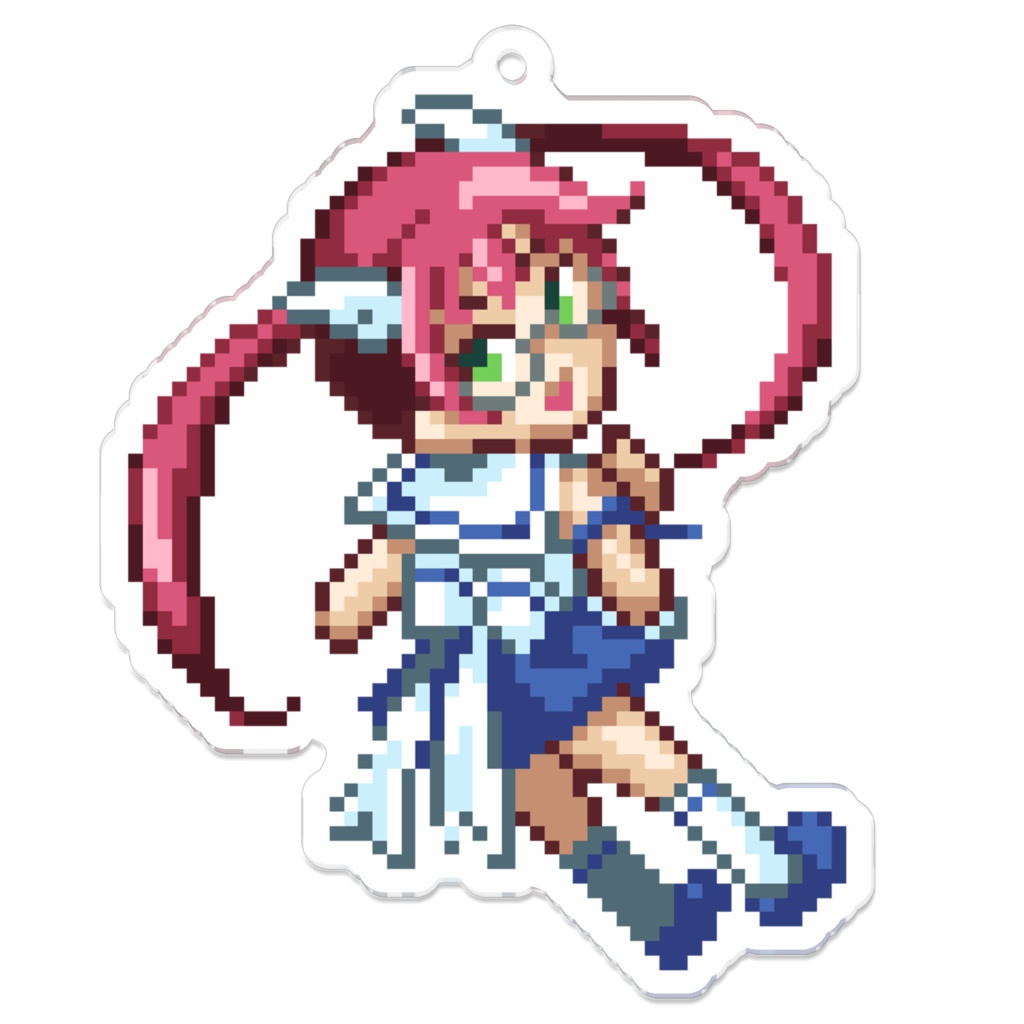 【BOOTH限定】北極星と船霊達 ドット絵アクリルキーホルダー【船舶擬人化】