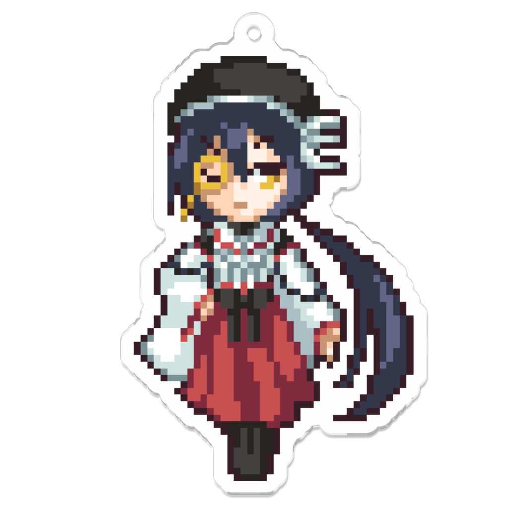 【BOOTH限定】北極星と船霊達 ドット絵アクリルキーホルダー【船舶擬人化】