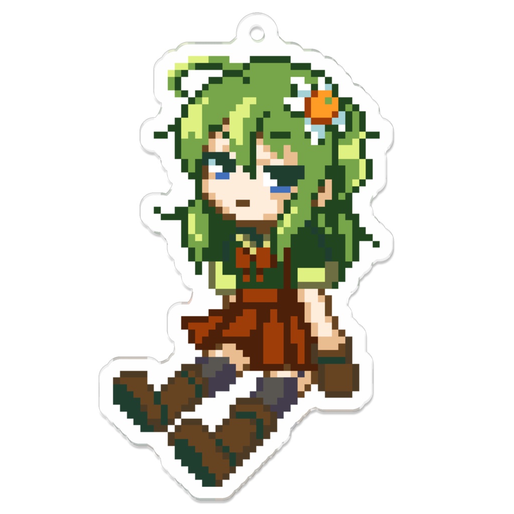 【BOOTH限定】北極星と船霊達 ドット絵アクリルキーホルダー【船舶擬人化】