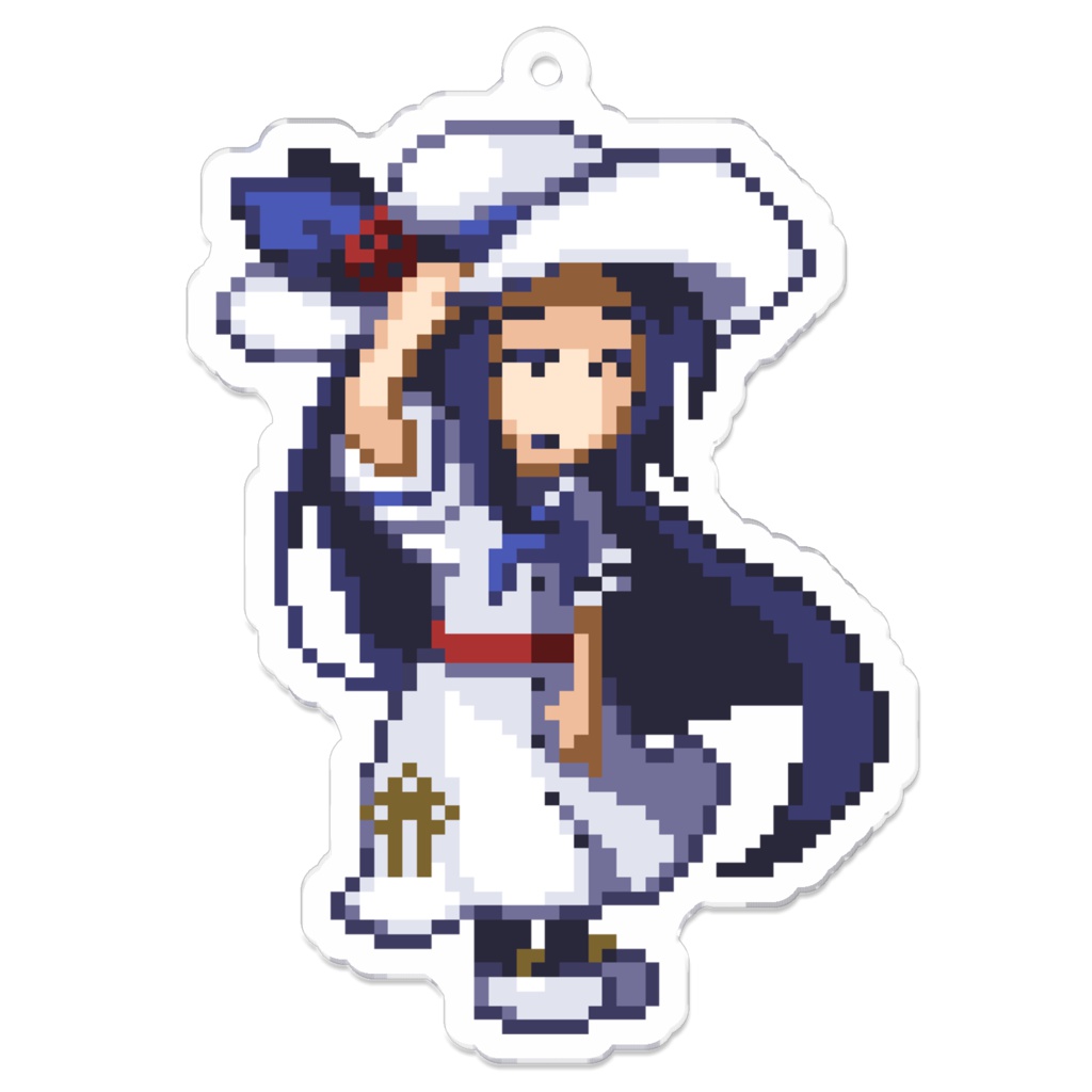 【BOOTH限定】北極星と船霊達 ドット絵アクリルキーホルダー【船舶擬人化】