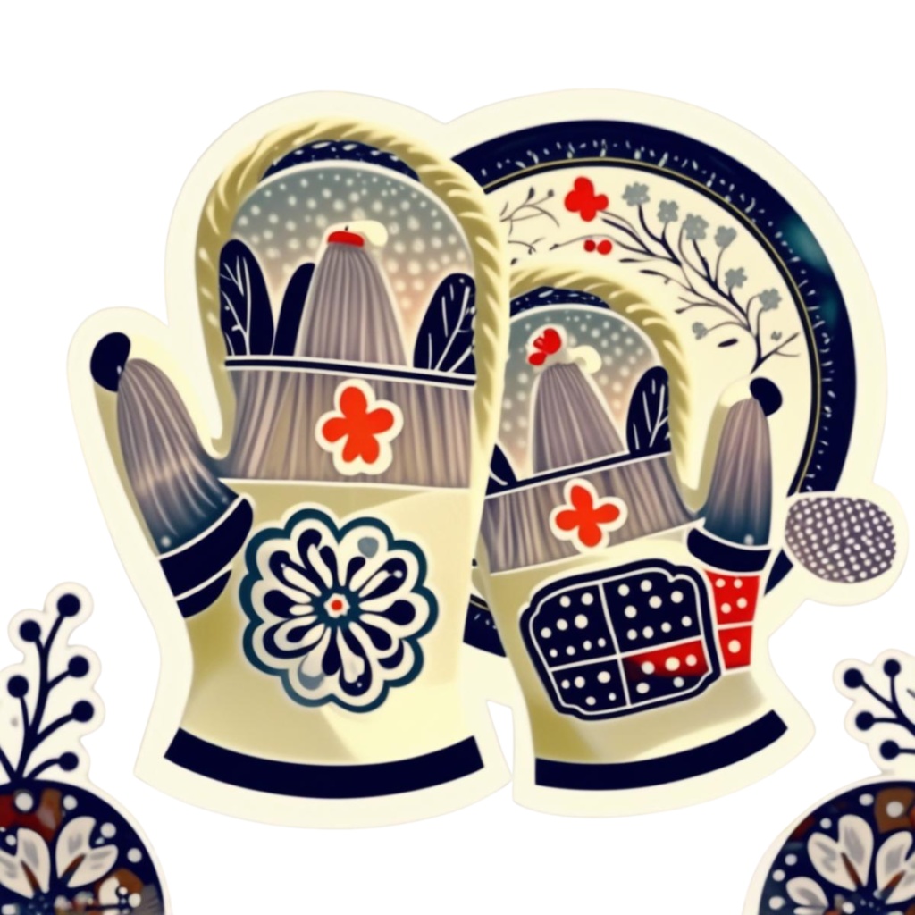 民芸風キッチンシリーズ|手描き風クリップアート10点セット(PNG)