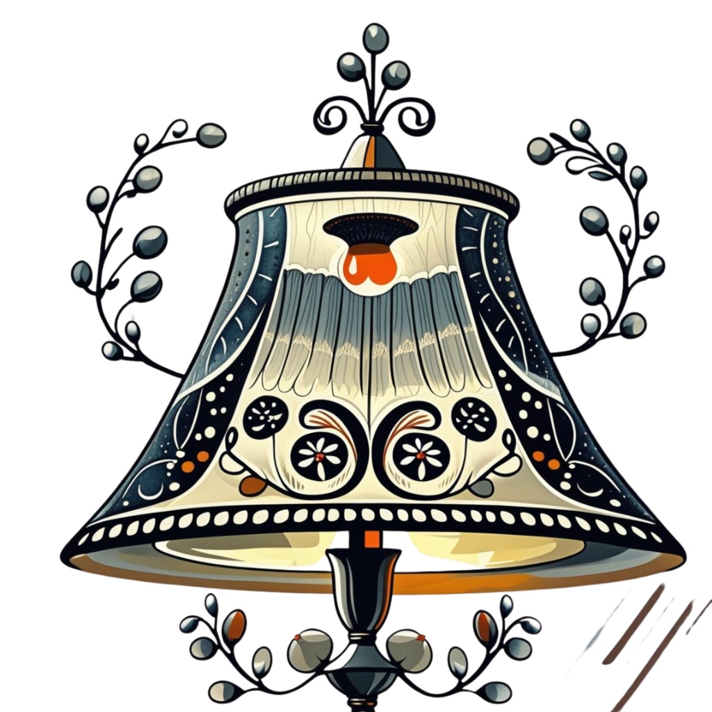 民芸風リビング雑貨シリーズ(ライトグレイッシュトーン・背景透過)10アイテム