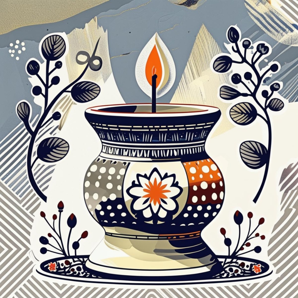 民芸風リビング雑貨シリーズ(ライトグレイッシュトーン・背景透過)10アイテム