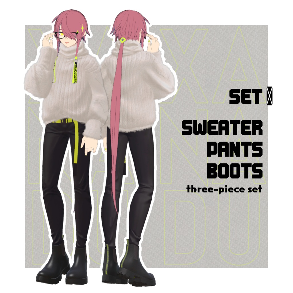 【VRC想定】あったかニットセーター【UT_XANADU+AGARTHA専用衣装】