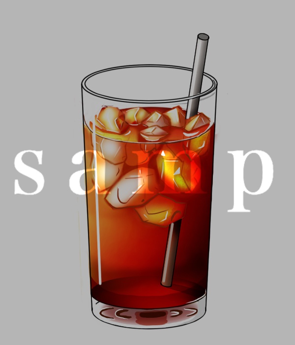【モノクロ】飲み物イラスト素材【カラー】