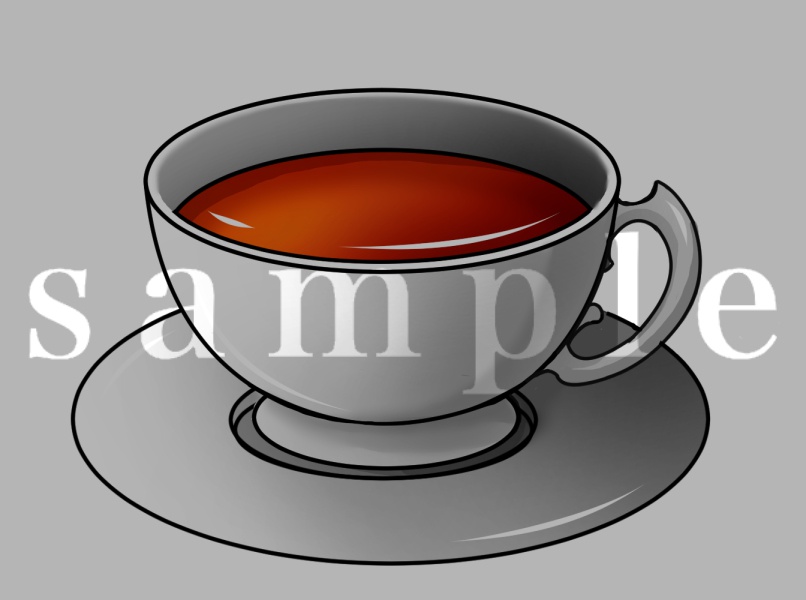 【モノクロ】飲み物イラスト素材【カラー】