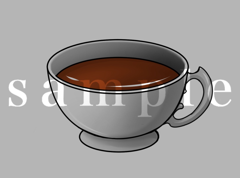 【モノクロ】飲み物イラスト素材【カラー】