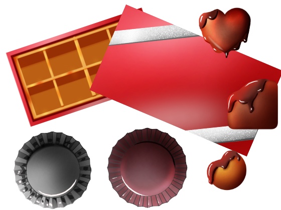 チョコ組み合わせ素材詰め合わせ【マップチップ素材あり】