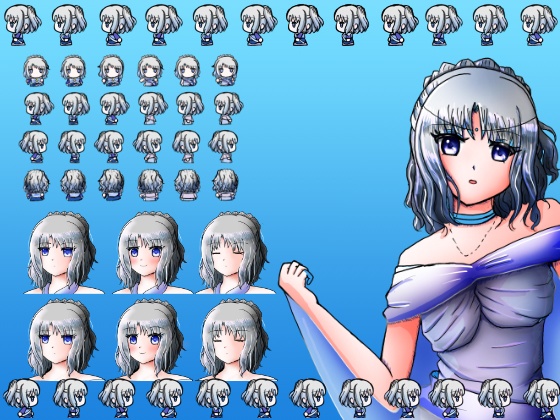 女神のようなアイドルっぽい女の子の立ち絵などイラスト素材