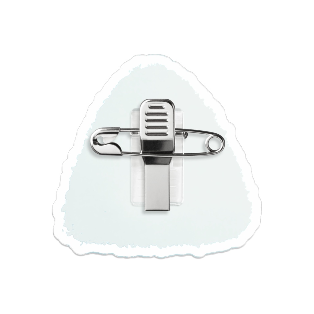 【創作おにぎり】水属性をイメージしたサイダーおにぎり【アクリルバッジ】