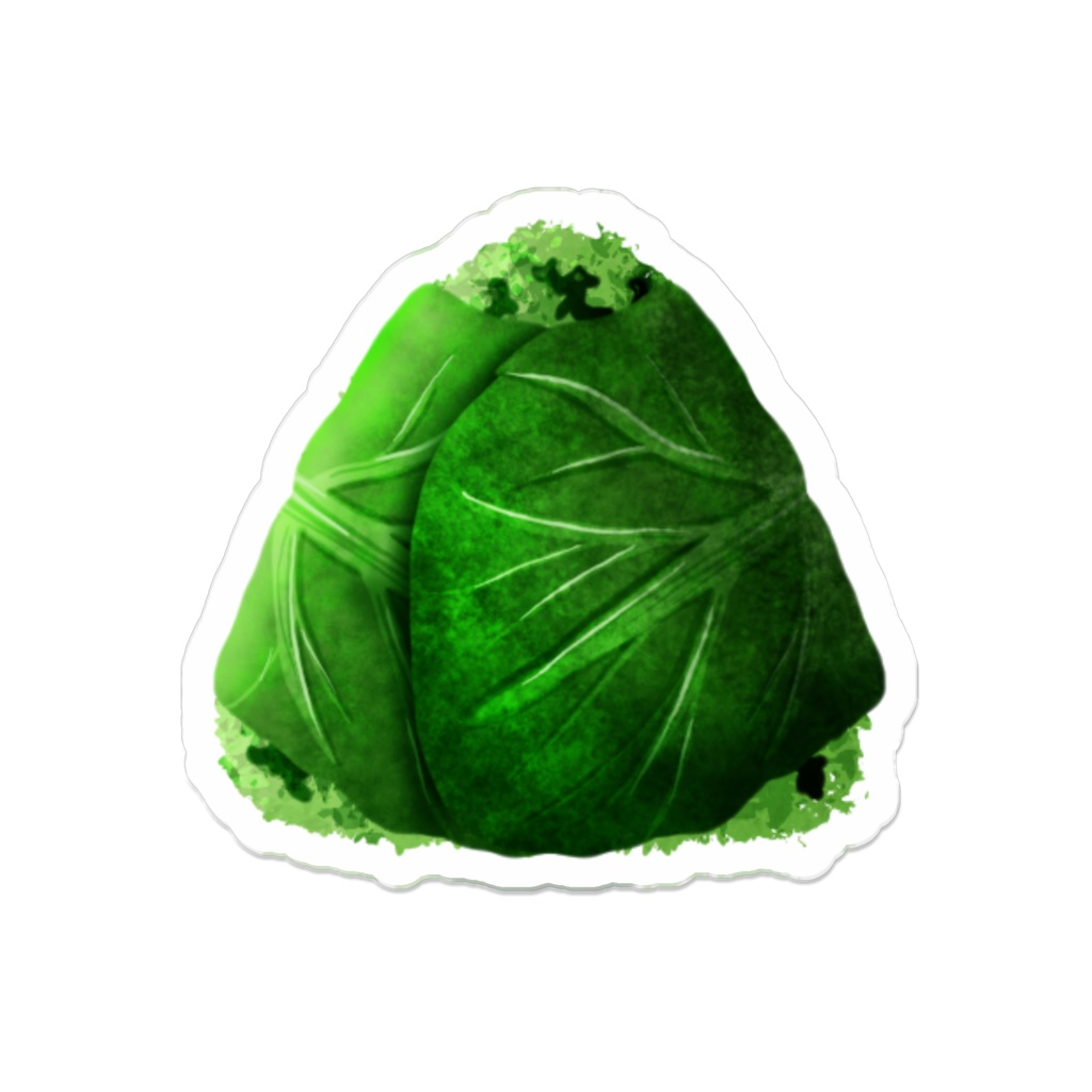 【創作おにぎり】草属性をイメージした高菜おにぎり【アクリルバッジ】