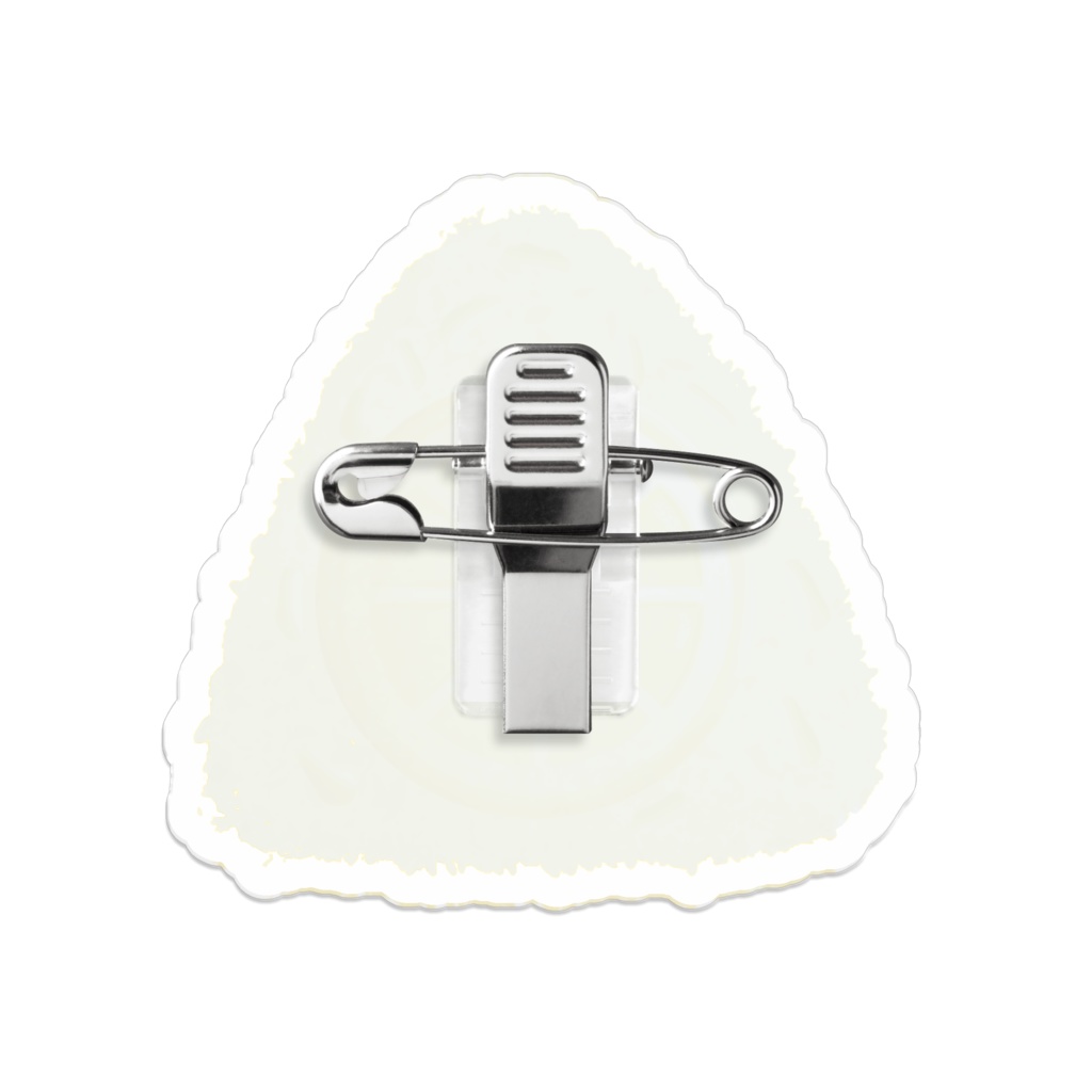 【創作おにぎり】雷属性をイメージしたレモンおにぎり【アクリルバッジ】