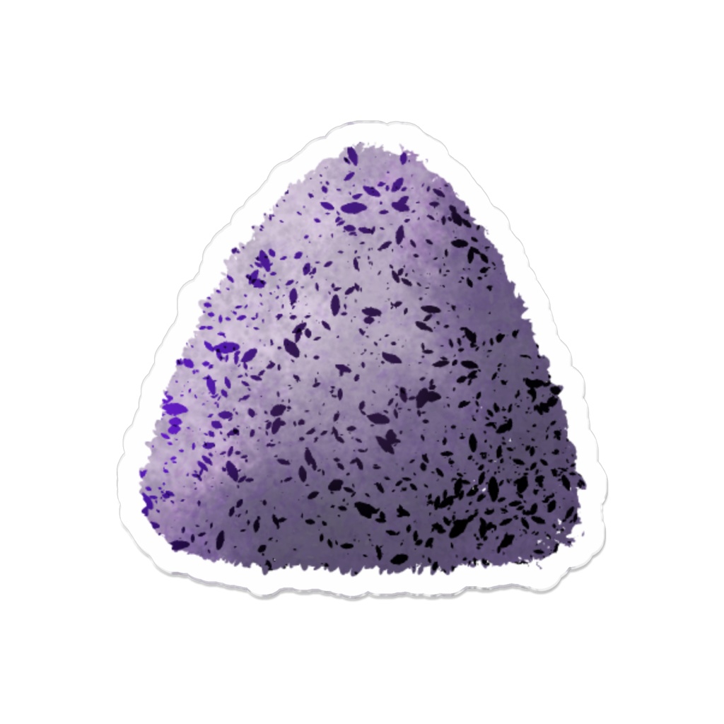 【創作おにぎり】闇属性をイメージした雑穀米おにぎり【アクリルバッジ】