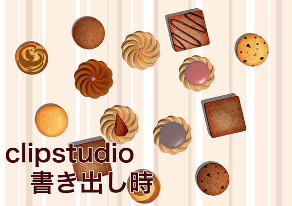 3Dクッキーアラカルト素材