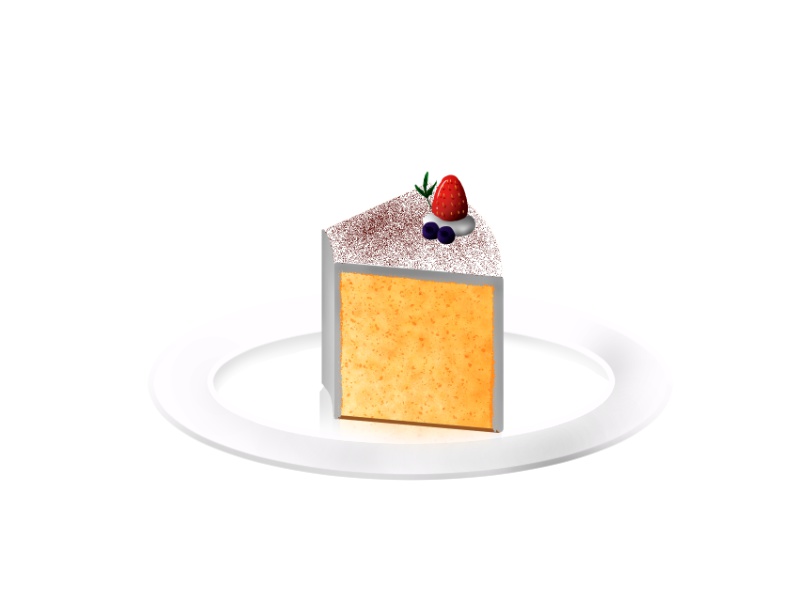 食べ物背景素材-カフェでケーキセット-