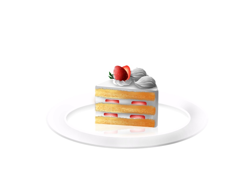 食べ物背景素材-カフェでケーキセット-