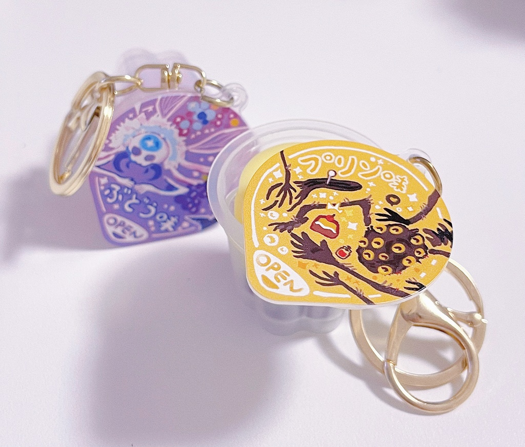 ✨🍮アステールとアメンドーズのプリンキーホルダー🍮✨