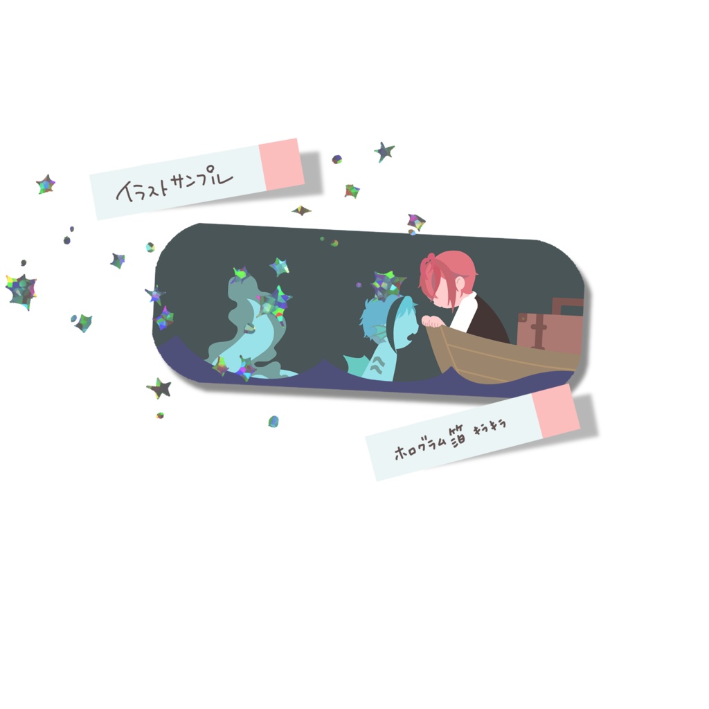 フロリドちゃん角丸長方形缶バッジ