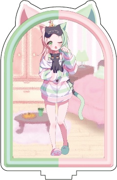 【描き下ろし】背景つきアクスタ_六間真瑠