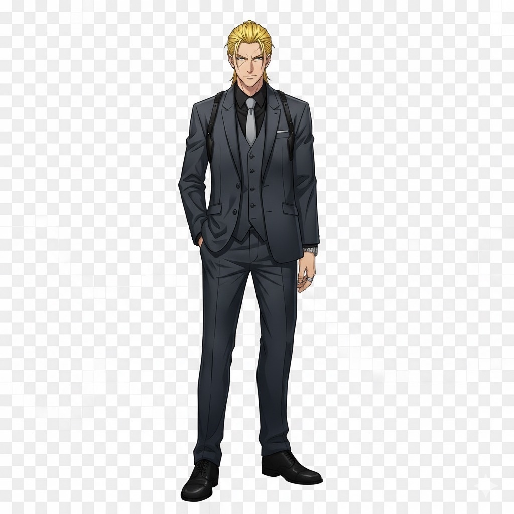 金髪でなんか拳銃持ってそうなイカついおっさん
