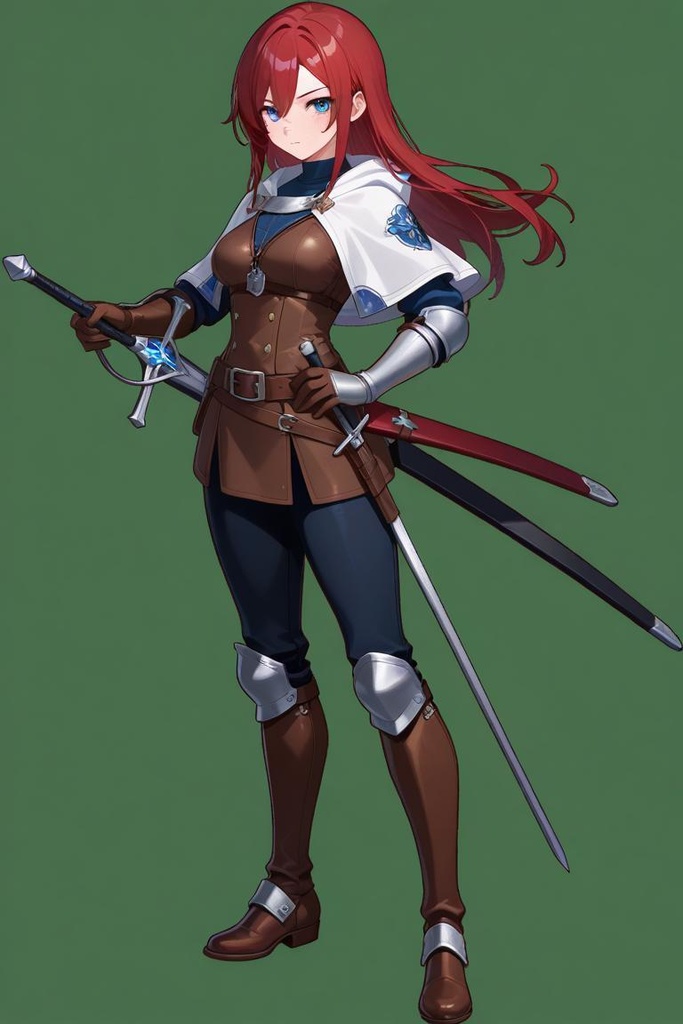 赤髪な女剣士（騎士）さん