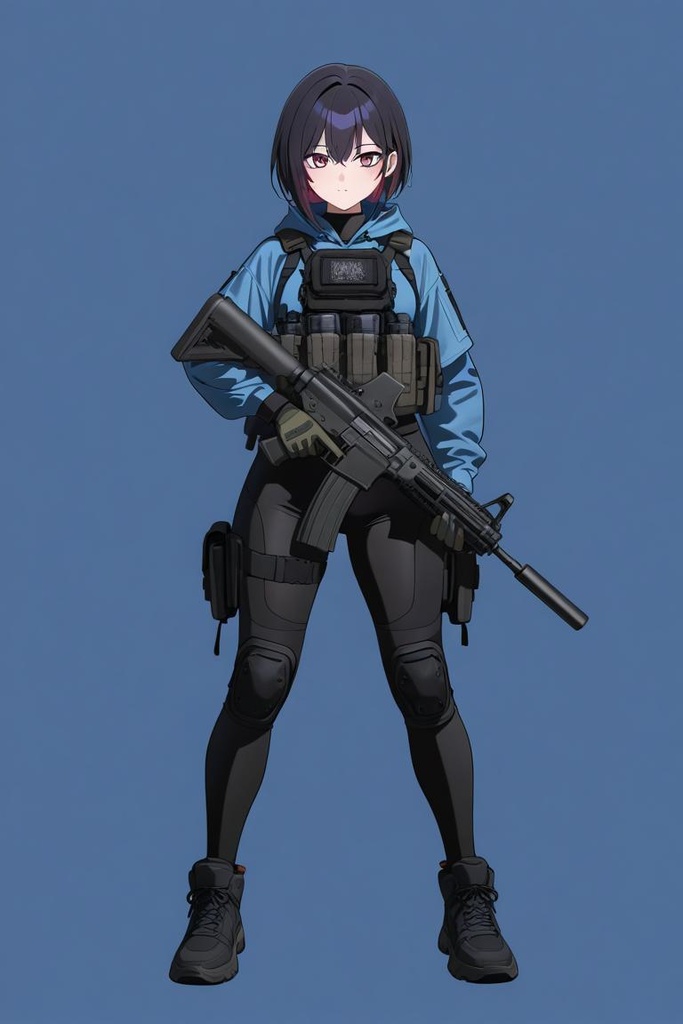アサルトライフルを持った少女たち