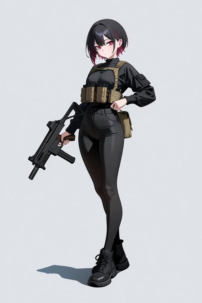 サブマシンガンを持った少女たち