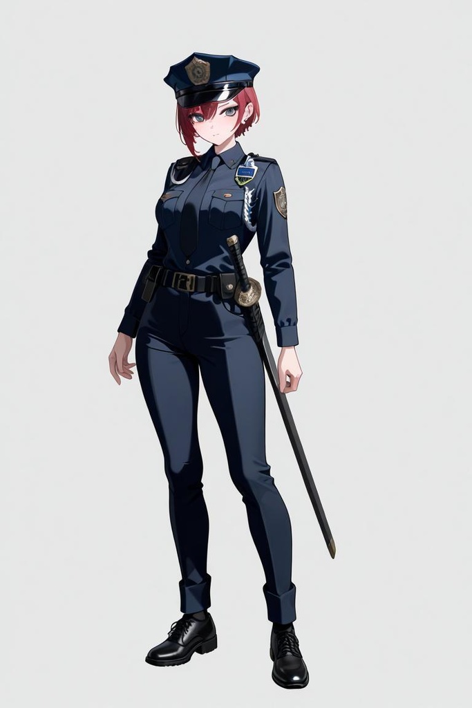帯刀してる警官な女性たち