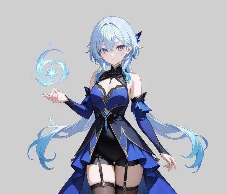（立ち絵素材）氷の魔法使いな女の子