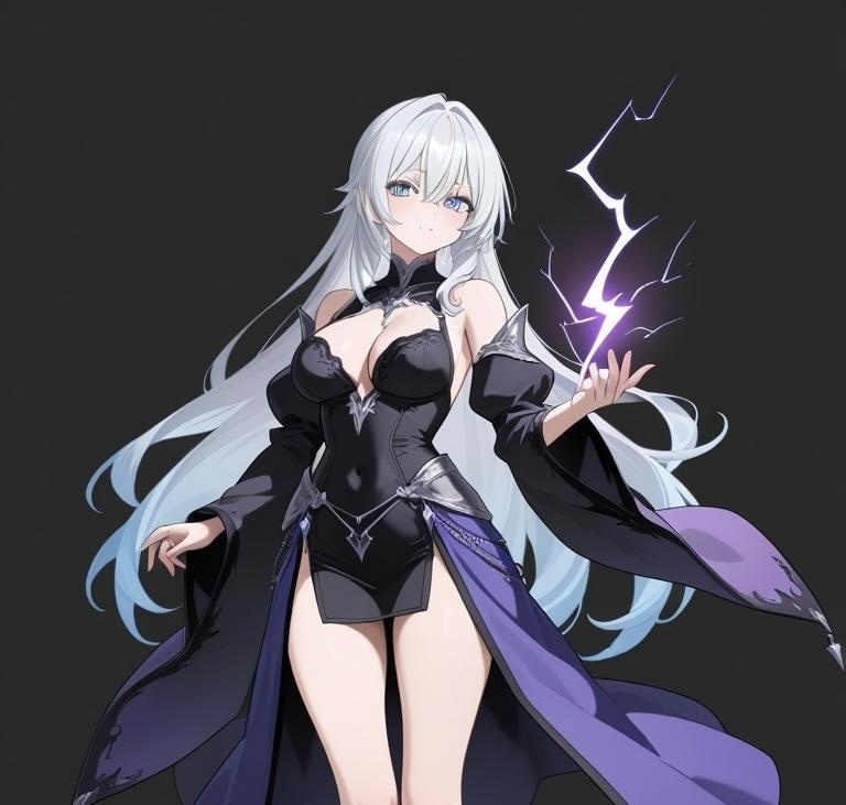 （立ち絵素材）雷の魔法使いな少女たち