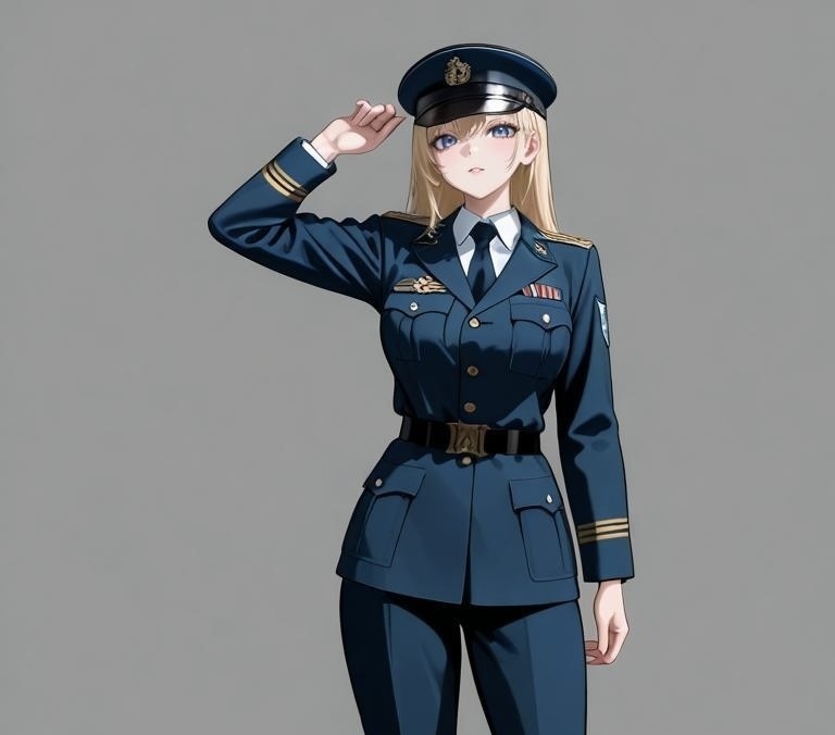（立ち絵素材）軍人な女性たち