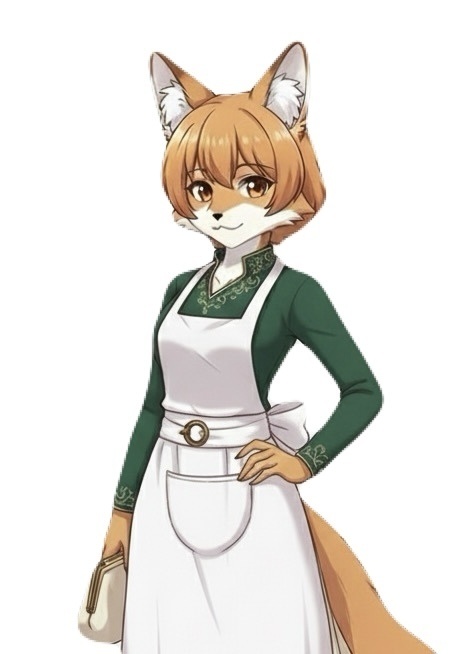 （立ち絵素材）獣人族な女性【差分あり】