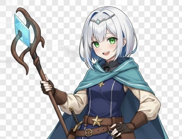 『立ち絵素材』冒険者な女の子（差分あり）