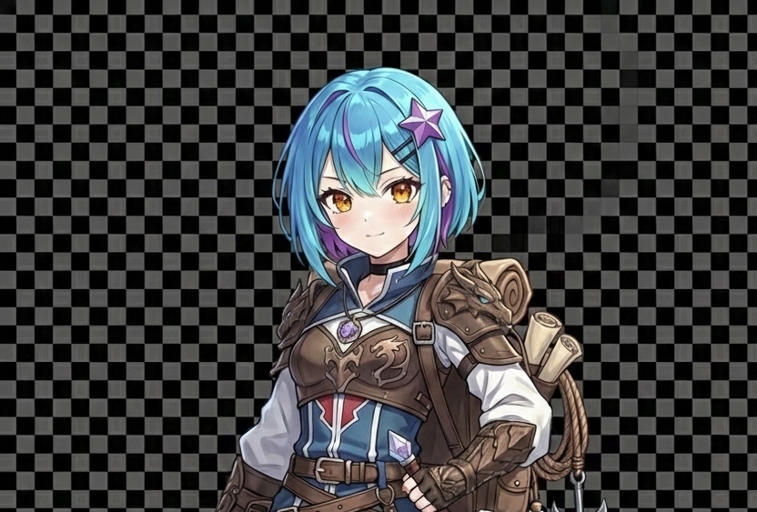 『立ち絵素材』冒険者の女の子（差分あり）