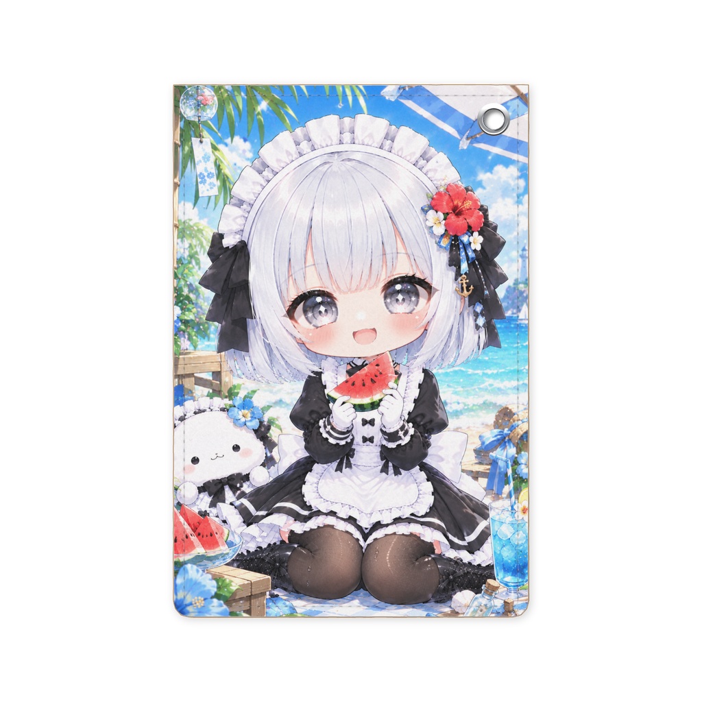 ちびメイドパスケース7月ver