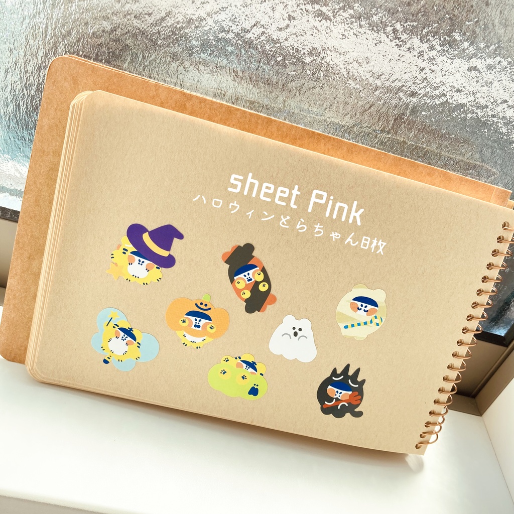 ハーフカットシール💙💗