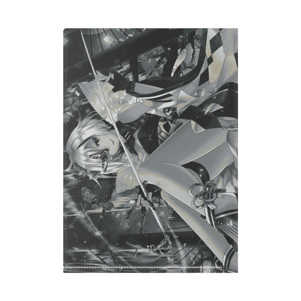 媿楽-クリアファイル(白髪ver)