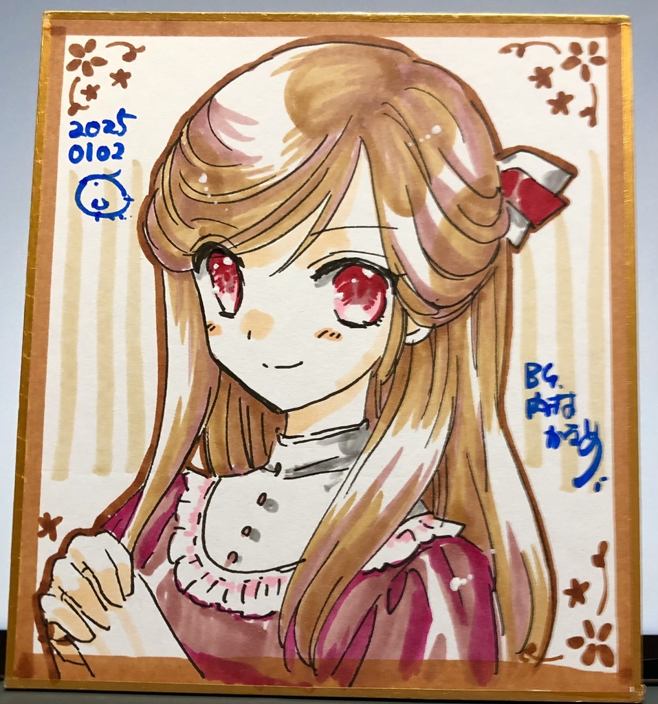 お嬢様色紙