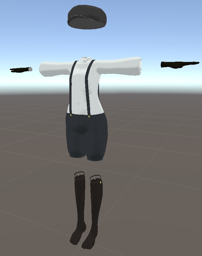 【RaddollV3用】ショタ服【無料】