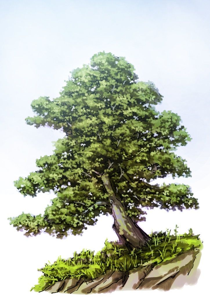 【PSD：木】こんなふうに描いています