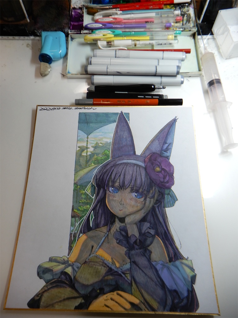 色紙&A4イラスト受注作成/Shikisi & A4 illustration made to order