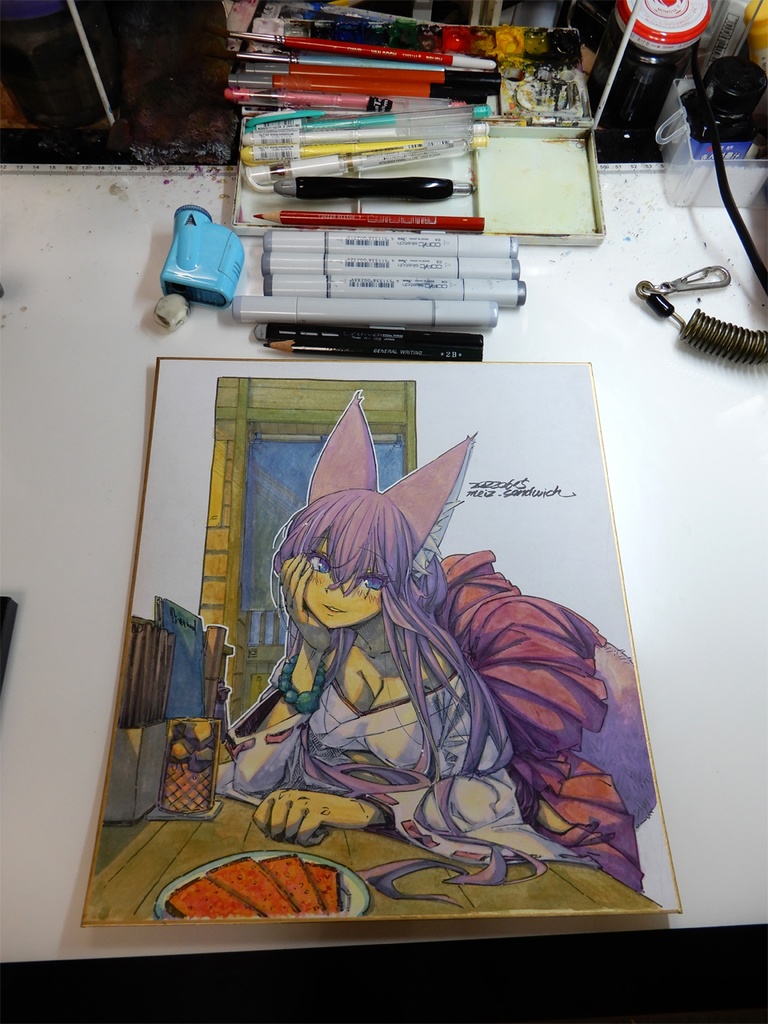 色紙&A4イラスト受注作成/Shikisi & A4 illustration made to order