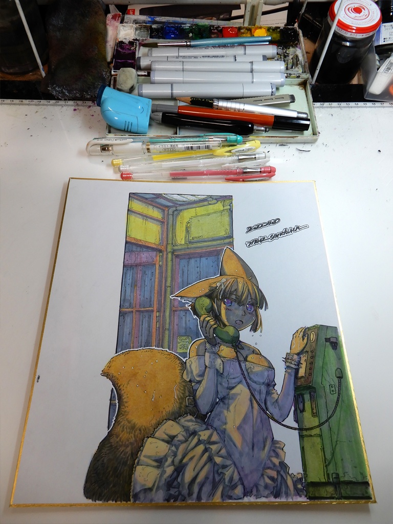 色紙&A4イラスト受注作成/Shikisi & A4 illustration made to order