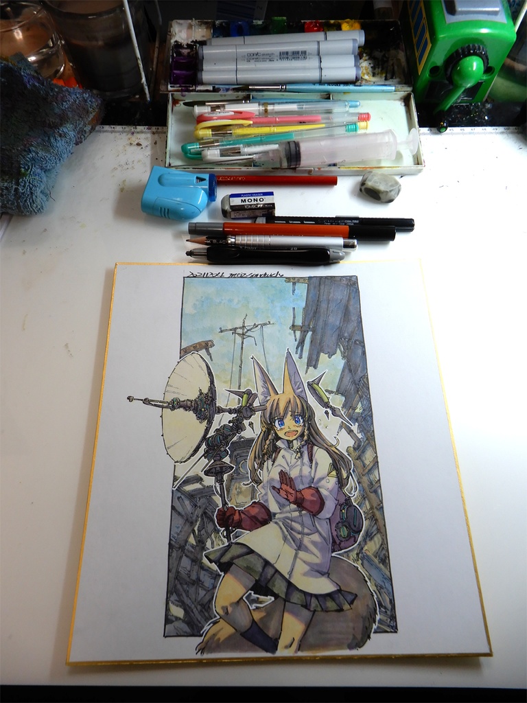 色紙&A4イラスト受注作成/Shikisi & A4 illustration made to order