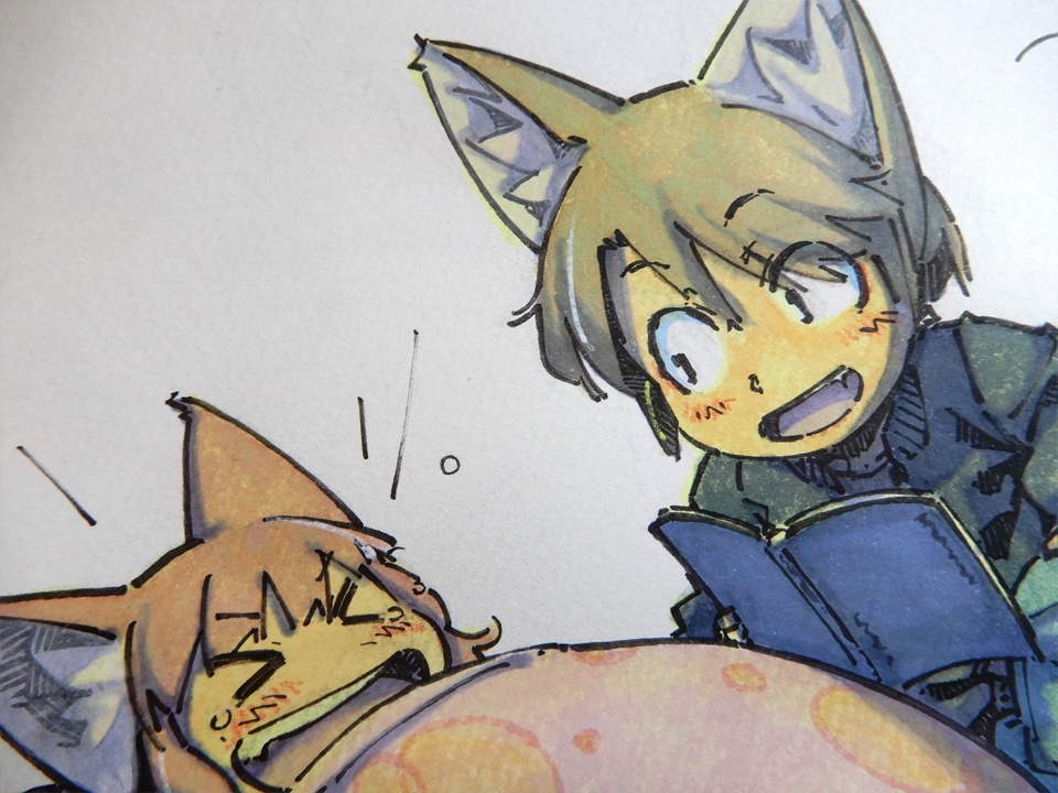 【A5水彩】寝かしつけで子供を爆笑させる父親